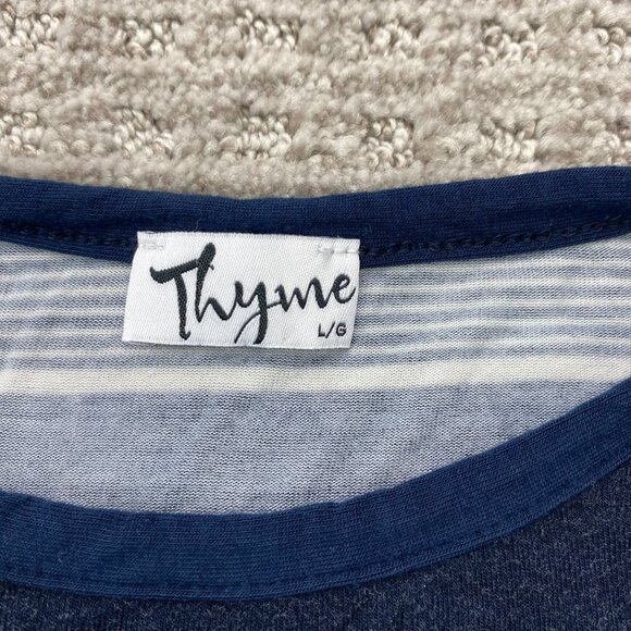 Thyme Maternity Nursing Sleeveless Shirt Sides Button Up Women Large L Stretchy - Picture 2 of 8